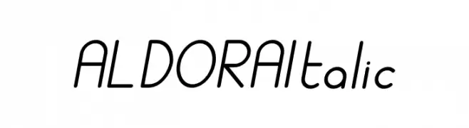 ALDORA Italic  Descarca Fonturi Gratis