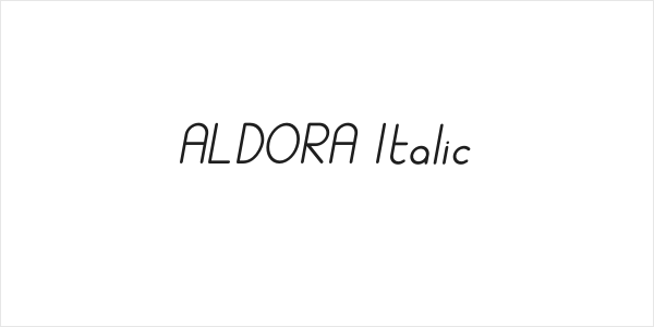 ALDORA Italic Logo