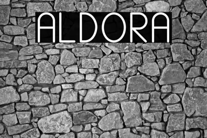 ALDORA Font examples