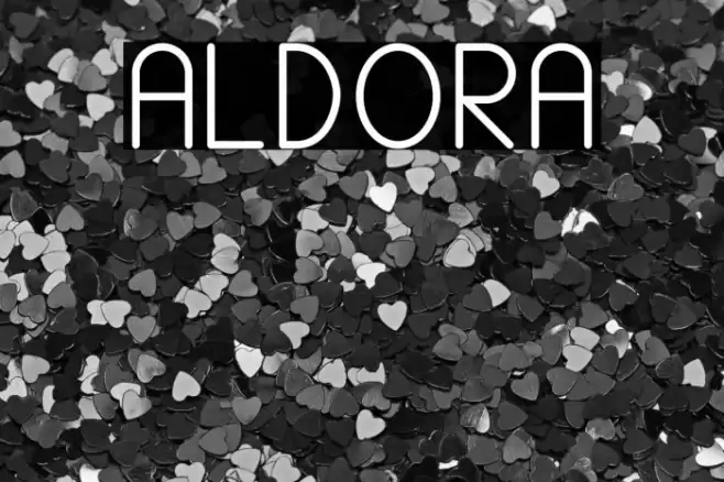 ALDORA Font examples