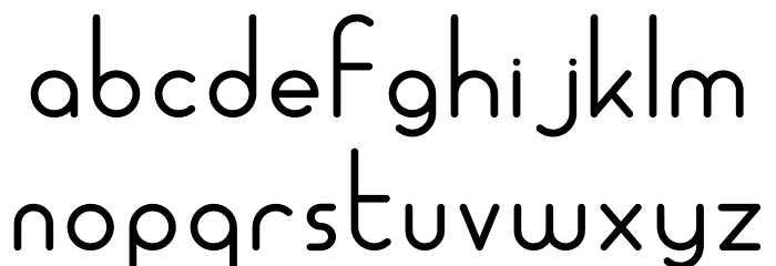 ALDORA Font LOWERCASE