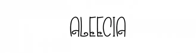 ALEECIA  baixar fontes gratis