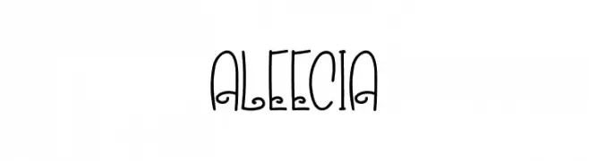 ALEECIA  baixar fontes gratis