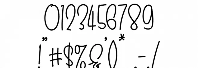 ALEECIA Font OTHER CHARS