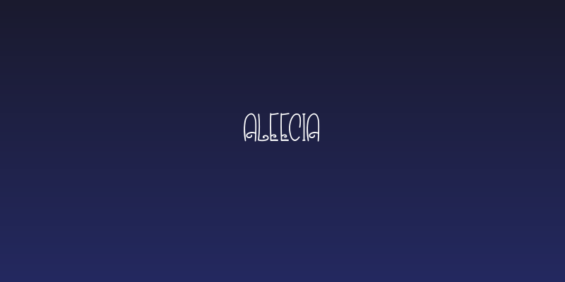 ALEECIA Social Header