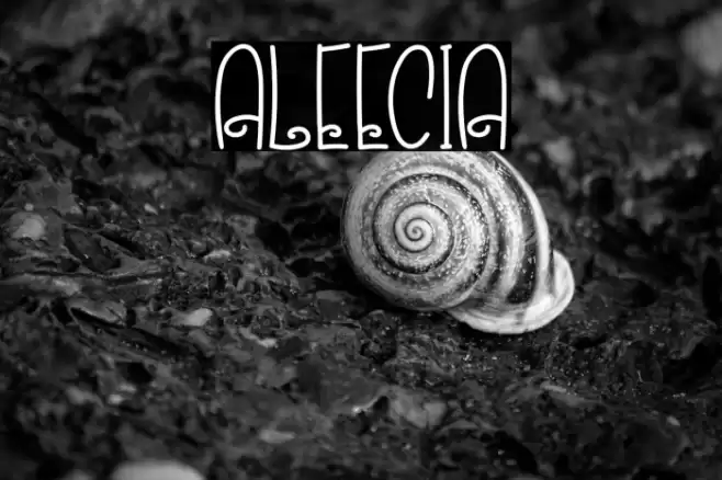 ALEECIA Font examples