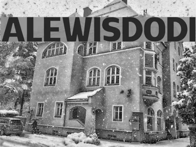 ALEWISDODI Font examples