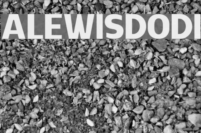 ALEWISDODI Font examples
