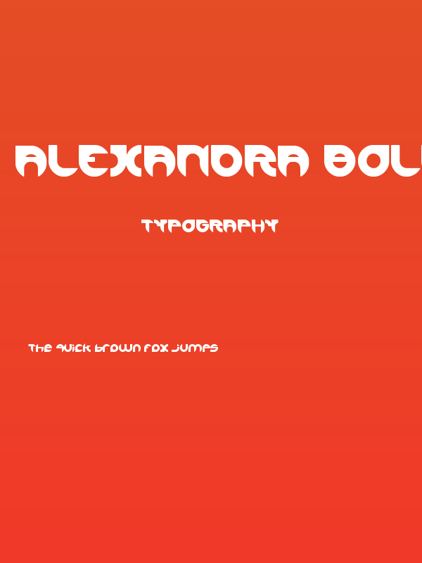 ALEXANDRA Bold Poster