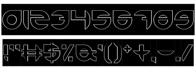 ALEXANDRA-HOLLOW-INVERSE Font OTHER CHARS