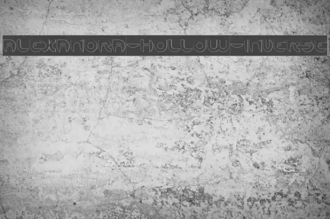 ALEXANDRA-HOLLOW-INVERSE Font examples