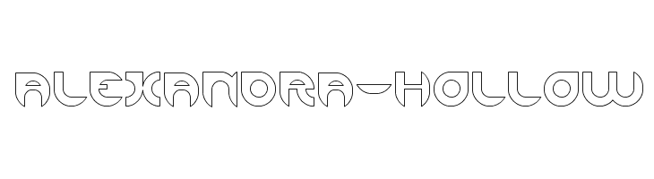 ALEXANDRA-HOLLOW Font