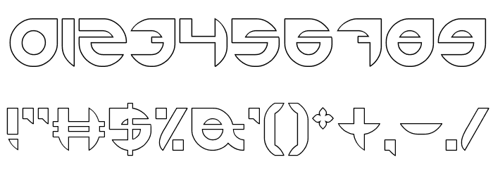 ALEXANDRA-HOLLOW Font OTHER CHARS