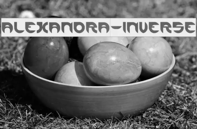 ALEXANDRA-INVERSE Font examples