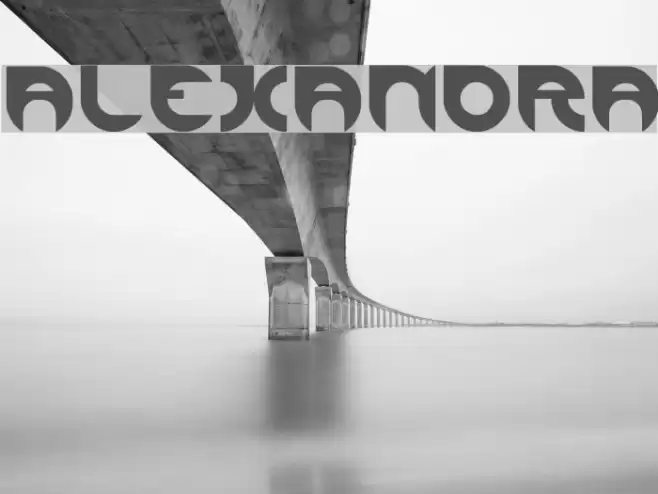 ALEXANDRA Font examples