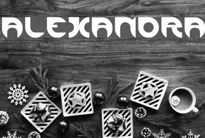 ALEXANDRA Font examples