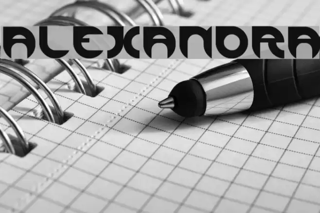 ALEXANDRA Font examples