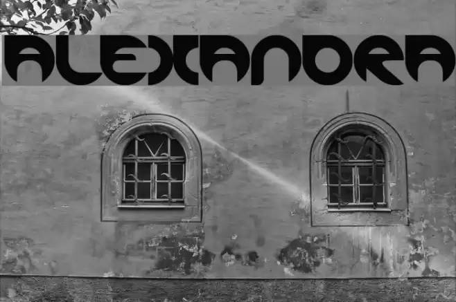 ALEXANDRA Font examples
