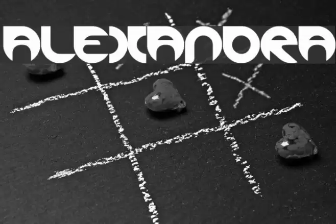 ALEXANDRA Font examples