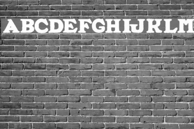 ALFRED LA MOULLE Font examples