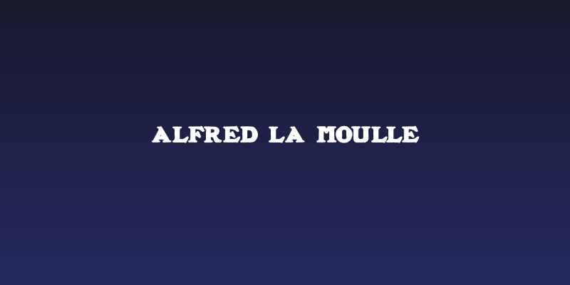 ALFRED LA MOULLE Social Header