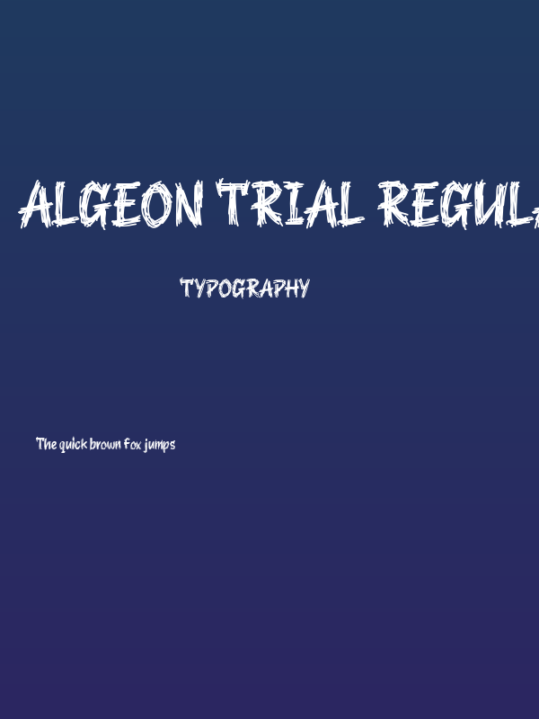 ALGEON trial Regular Poster