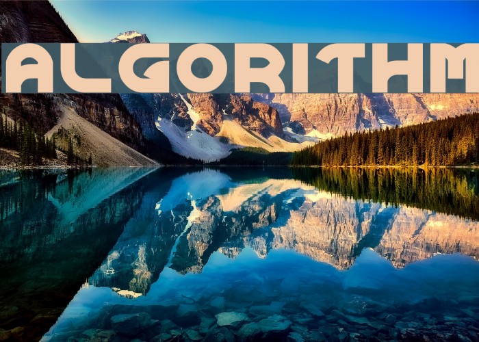 ALGORITHM Font examples