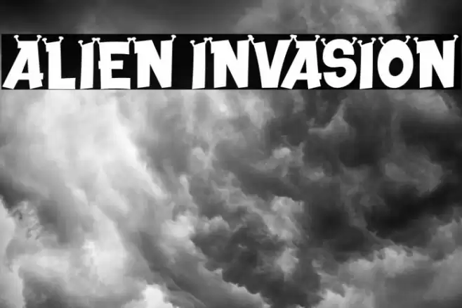 ALIEN INVASION Font examples