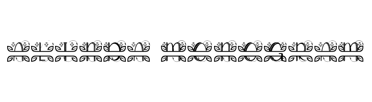 ALINDA MONOGRAM  Free Fonts Download