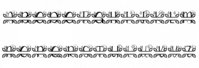 ALINDA MONOGRAM 字体 大写