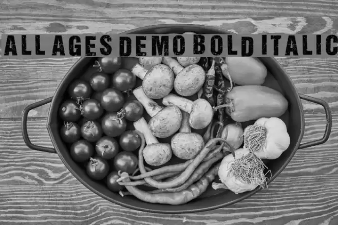 ALL AGES DEMO Bold Italic Fuentes examples