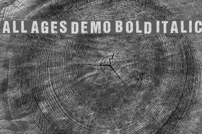 ALL AGES DEMO Bold Italic Fuentes examples