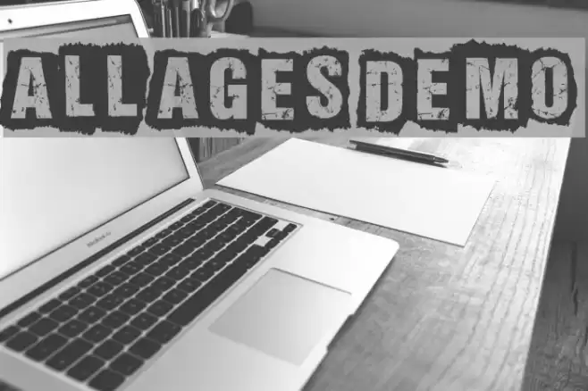 ALL AGES DEMO Font examples