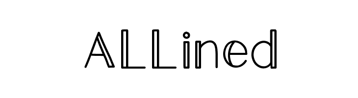 ALLined Font