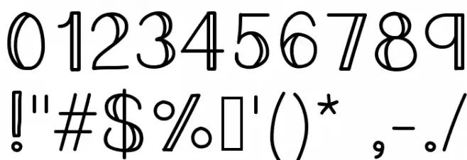 ALLined Font OTHER CHARS