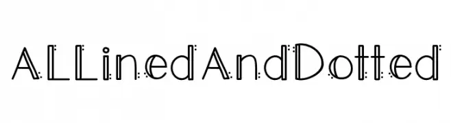 ALLinedAndDotted  les polices de caractères gratuit tlcharger