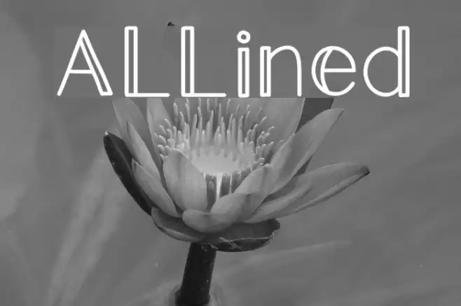 ALLined Font examples