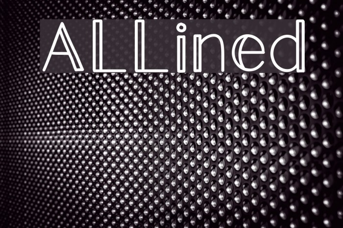 ALLined Font examples