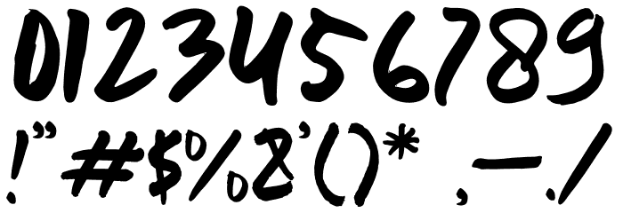 ALOSKA Font OTHER CHARS
