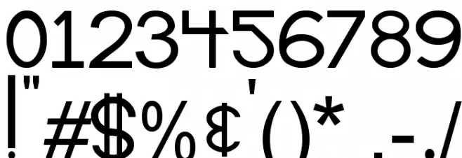 ALPACA54 Font OTHER CHARS