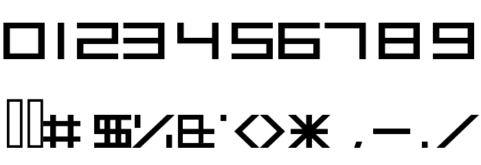 ALPHA Bold Font OTHER CHARS