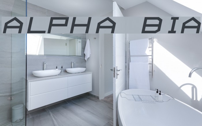 ALPHA BoldItalic Font examples