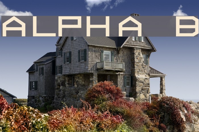 ALPHA Bold Font examples