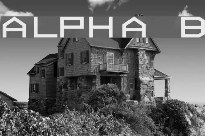 ALPHA  Bold Шрифта examples