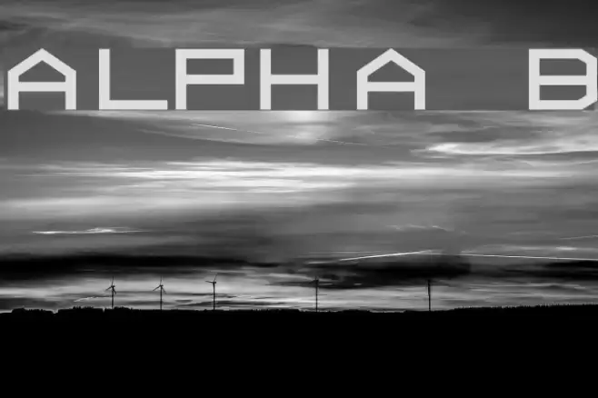 ALPHA  Bold Шрифта examples