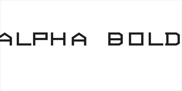 ALPHA  Bold Logo