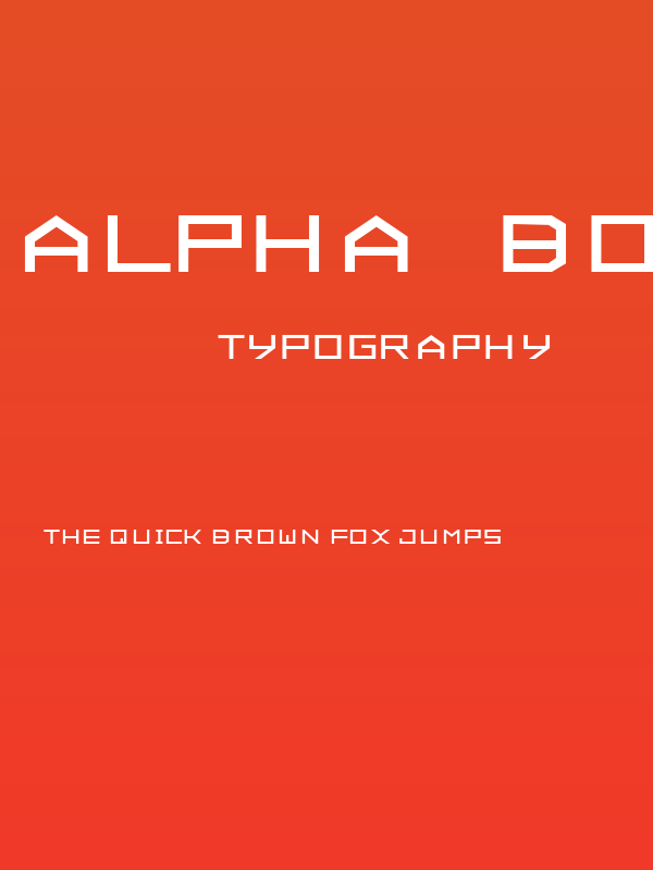 ALPHA  Bold Poster