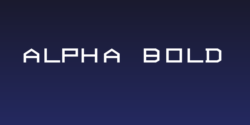 ALPHA  Bold Social Header