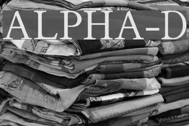 ALPHA-Demo Font examples
