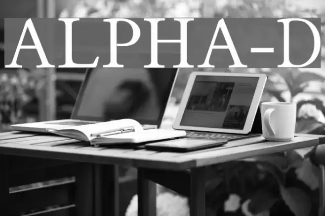 ALPHA-Demo Font examples